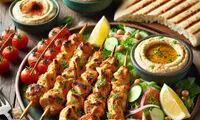 طرز تهیه  کباب لذیذ شیش طاووق عربی با مرغ