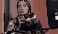 مجری زن صداوسیما در برنامه زنده پشت تراکتور نشست