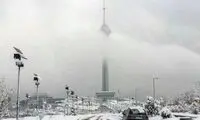تصاویری از بارش شدید برف در تهران 