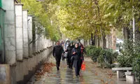 تصاویری زیبا از اولین باران پائیزی در تهران