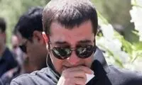حضور مجید صالحی در مراسم ختم چهره هنری
