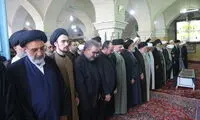 تصاویر تازه از سیدحسن و فرزندش در یک مراسم
