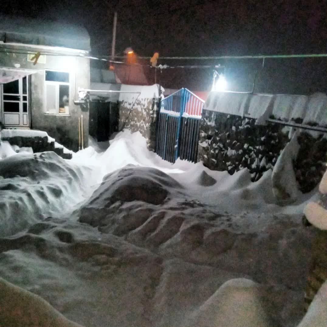در این شهر از ایران، ماشین‌ها زیر برف مدفون شدند