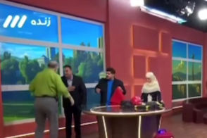 مجری شبکه سه با لباس خیس به برنامه آمد!