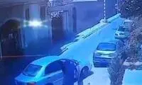 حرکت وحشیانه سارق در مقابل دختر جوان