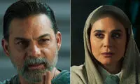 ژست سیگار به دستِ سحر دولتشاهی در کنار پیمان معادی