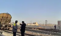 حادثه ریلی در ورودی ایستگاه پیشوا