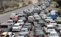ترافیک سنگین در محور چالوس