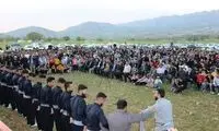 رقص و پایکوبی مردم در مراسم نوروزی چوار 