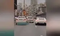 توقیف بنز گذر موقت توسط پلیس راهور تهران