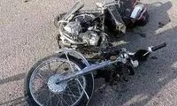  تصادف وحشتناک موتورسوار وسط چهارراه