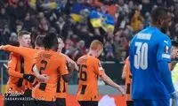تصویری جالب از مهار سه پنالتی با بطری آب!