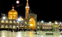 تصویر جالب از حرم امام رضا میان غبار امروز در مشهد