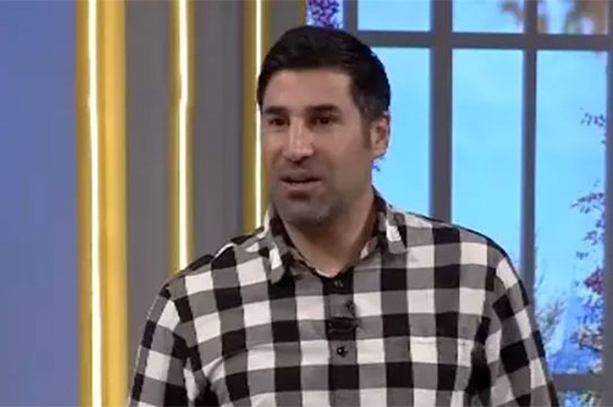   کری هاشم بیک‌زاده با مجری پرسپولیسی تلویزیون 
