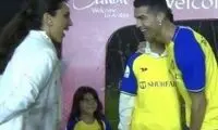عصبانیت جورجینا از لبخند رونالدو به زن مجری!