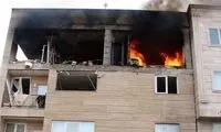 آتش‌گرفتن یک خانه به‌خاطر انفجار پکیج