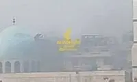 اولین تصاویر از انفجار مهیب یک مسجد در سوریه