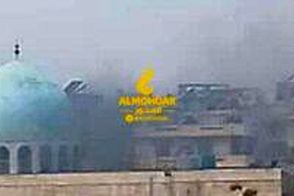 اولین تصاویر از انفجار مهیب یک مسجد در سوریه