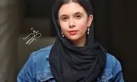 عکسی جالب از نفس بازغی در اجرای یک تئاتر