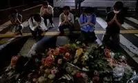 ادای احترام شهروندان ژاپنی به «شینزو آبه»