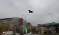 لحظه برخورد پهپاد روس به یک ساختمان مسکونی در اوکراین