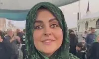 دختری که دی‌ماه جزو معترضین بود به راهپیمایی اربعین آمد