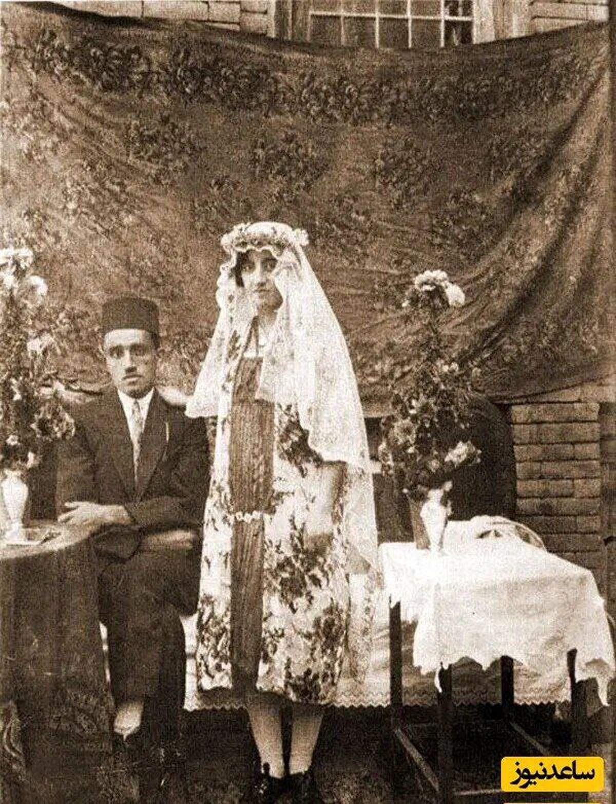   تصاویری دیدنی از لباس‌های عروس زنان قاجاری 