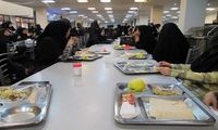 شمایل عجیب سالاد سزار در سلف یک دانشگاه!