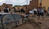 سیلاب در زردینِ یزد  15 خودرو را تخریب کرد