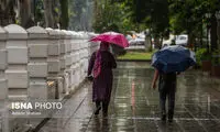 رگبار باران، باد و خاک در نقاط مختلف کشور