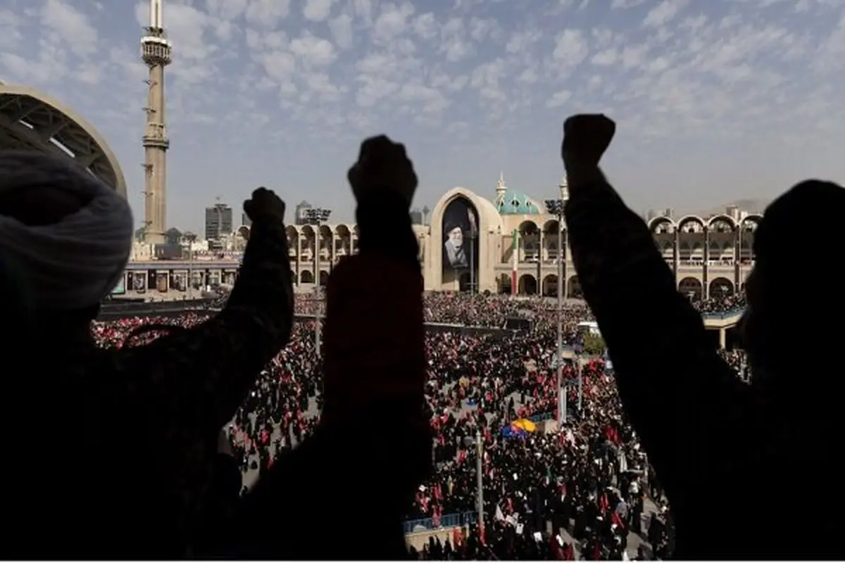 شعار مرگ بر آمریکا و اسرائیل در مصلی تهران