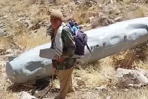 مشاهده مخزن سوخت جنگنده آمریکایی در غرب کشور