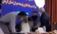 بیرون انداختن مدیر یک شرکت توسط مردم در کرمان
