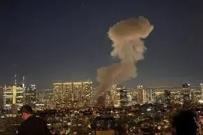 تصاویری از حمله هم‌اکنون ایران به تل‌آویو