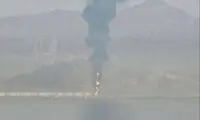 تصاویری از حمله ایران به یک نقطه مهم در امارات