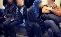 تصویری از چند مسافر متروی تهران که وایرال شد
