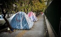 تصاویر تلخ از اطراف بیمارستان‌های دولتی در تهران