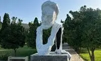 اقدام ناشایست روی مجسمه سعدی در شیراز 