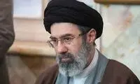 تصویری از مصطفی خامنه‌ای در راهپیمایی امروز