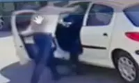 ضرب و شتم یک «خانم راننده» توسط یک آقا در کرج