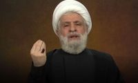 دبیرکل حزب‌الله لبنان با لباس نظامی ظاهر شد