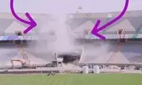 طوفان خاک و شن، معضل جدید ورزشگاه آزادی! 