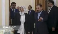 پوشش زن دیپلمات سوری در دیدار با قالیباف