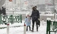 تصاویر رقص و شادی سنندجی‌ها برای بارش برف