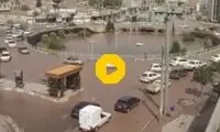 تبدیل زیرگذر معروف رفسنجان به استخری بزرگ