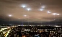تصاویر جنجالی از بشقاب‌ پرنده‌ها در آسمان اوکراین