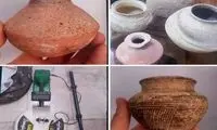 کوزه‌های تاریخی در زرقان کشف شد