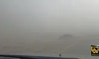 صحنه‌ای مبهوت‌کننده از طوفان شن در زاهدان