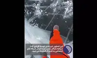 یخ زدن امواج خروشان در دریاچه بالکان