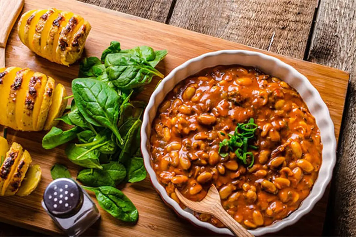 خوراک قارچ و لوبیا؛ ترکیب گیاهی خوشمزه‌ و مقوی